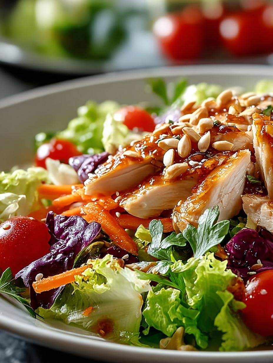 Verrukkelijke Haehnchensalat Mit Chinesischen Zutaten met malse kip en knapperige groenten