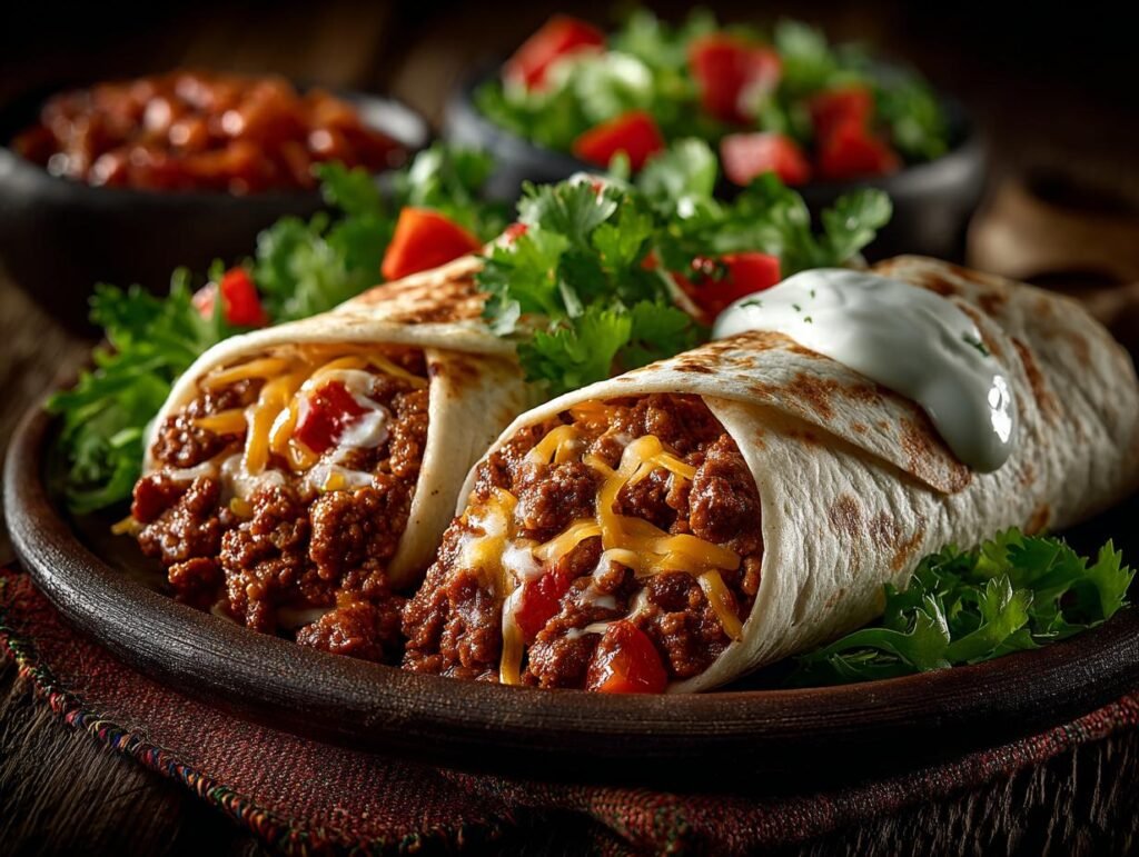Hearty Ground Beef Burrito
