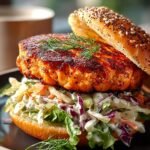 Herzhafte Lachsburger