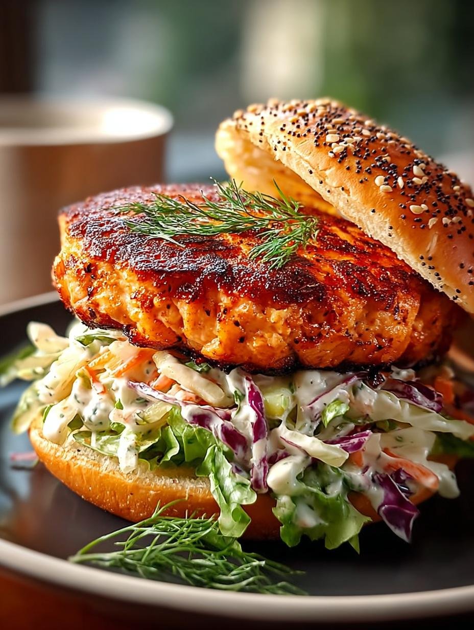 Herzhafte Lachsburger