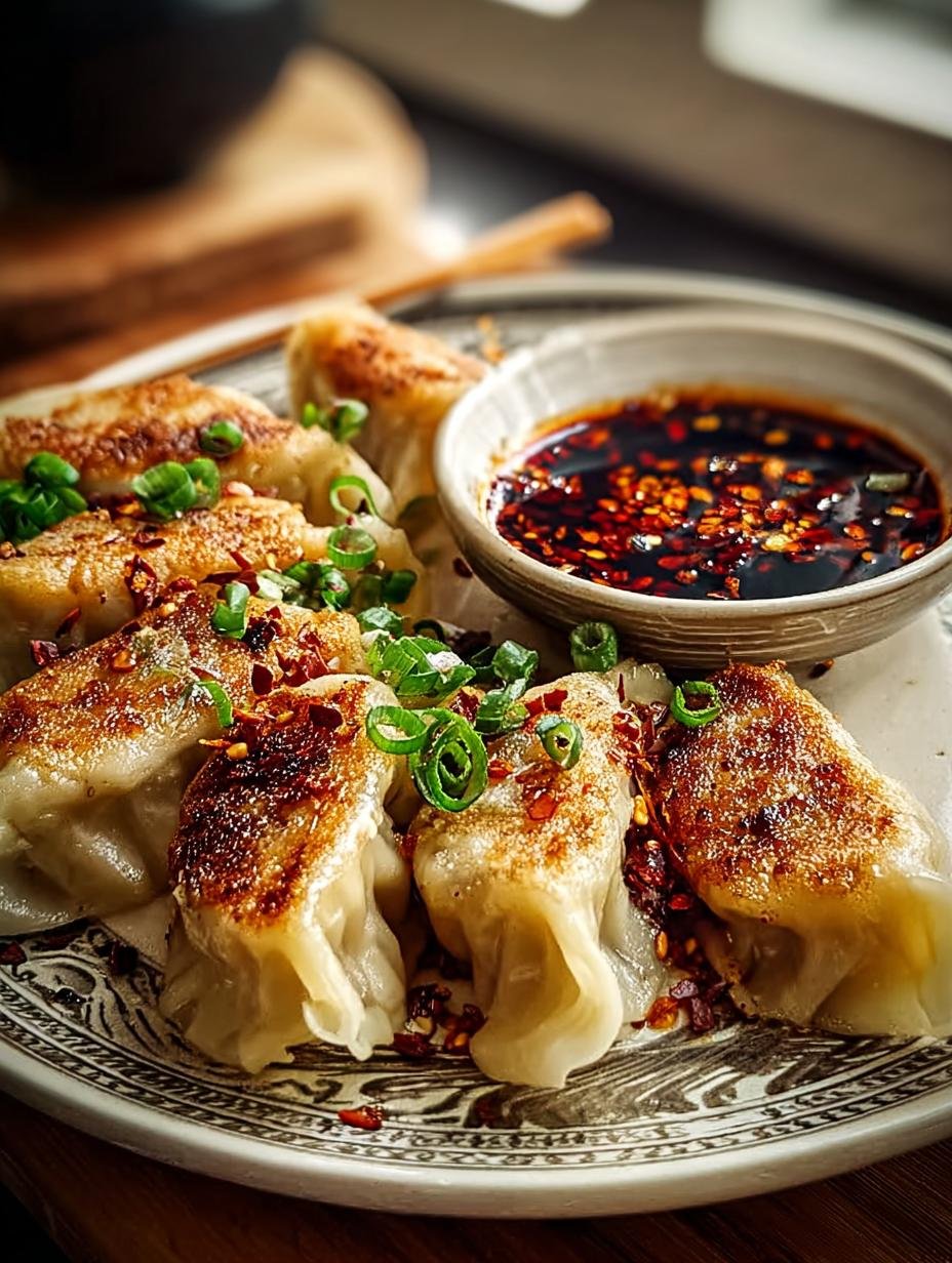 Close-up van perfect gevouwen Huehnchen Gyoza Met Knusprigem, klaar om te bakken en te stomen.