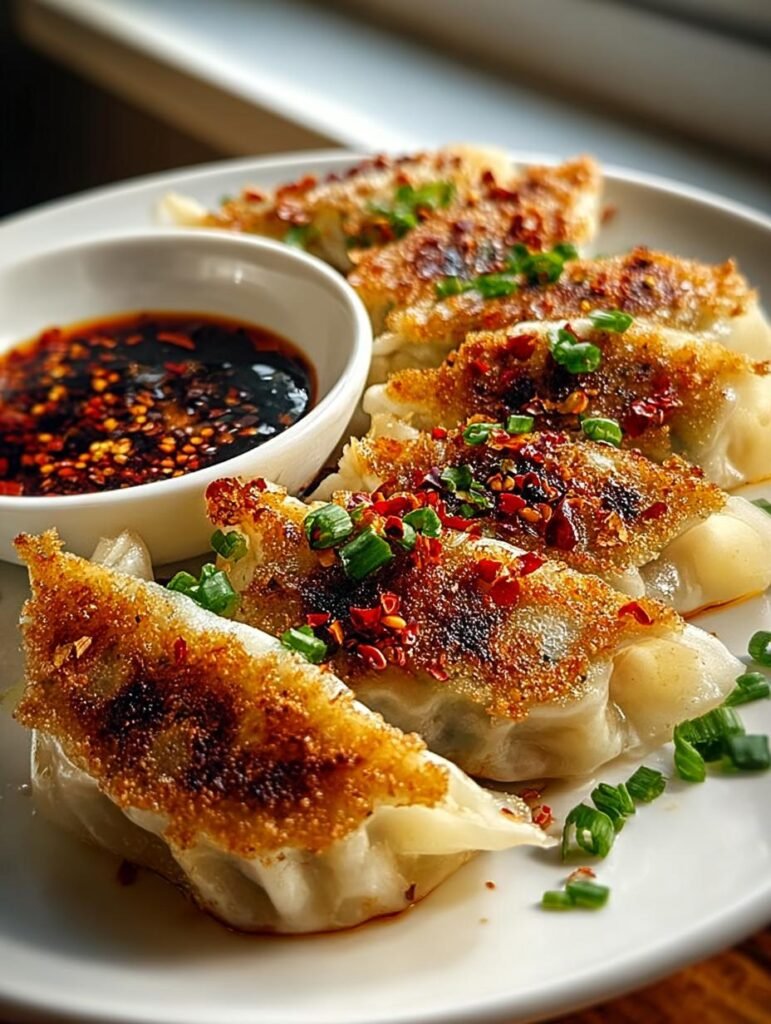 Huehnchen Gyoza Mit Knusprigem