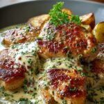 Irisches Haehnchen Whiskey Sahne