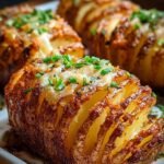 Knusprige Gebackene Akkordeon Kartoffeln