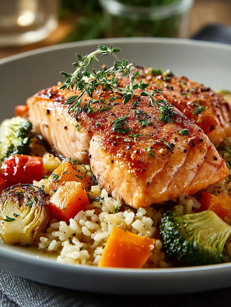 Lachs Reis Pfanne Das