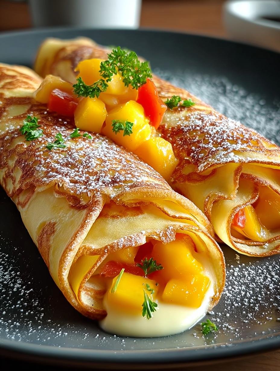 Mango Crepe Rollen