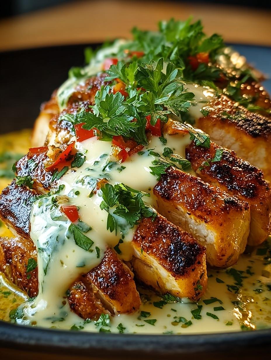 Mexikanisches Haehnchen Mit Kaesesauce