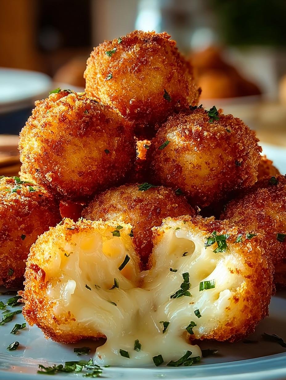 Mozzarella Frittierte Kaesebaellchen
