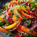 Regenbogenkarottensalat Mit Sesam Ein