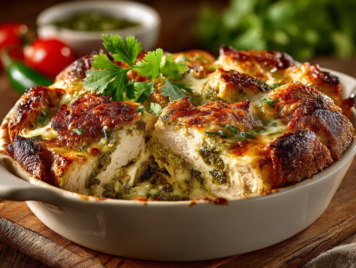 Salsa Verde Chicken Casserole