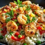 Schnelle Hahnchen Reispfanne Ein