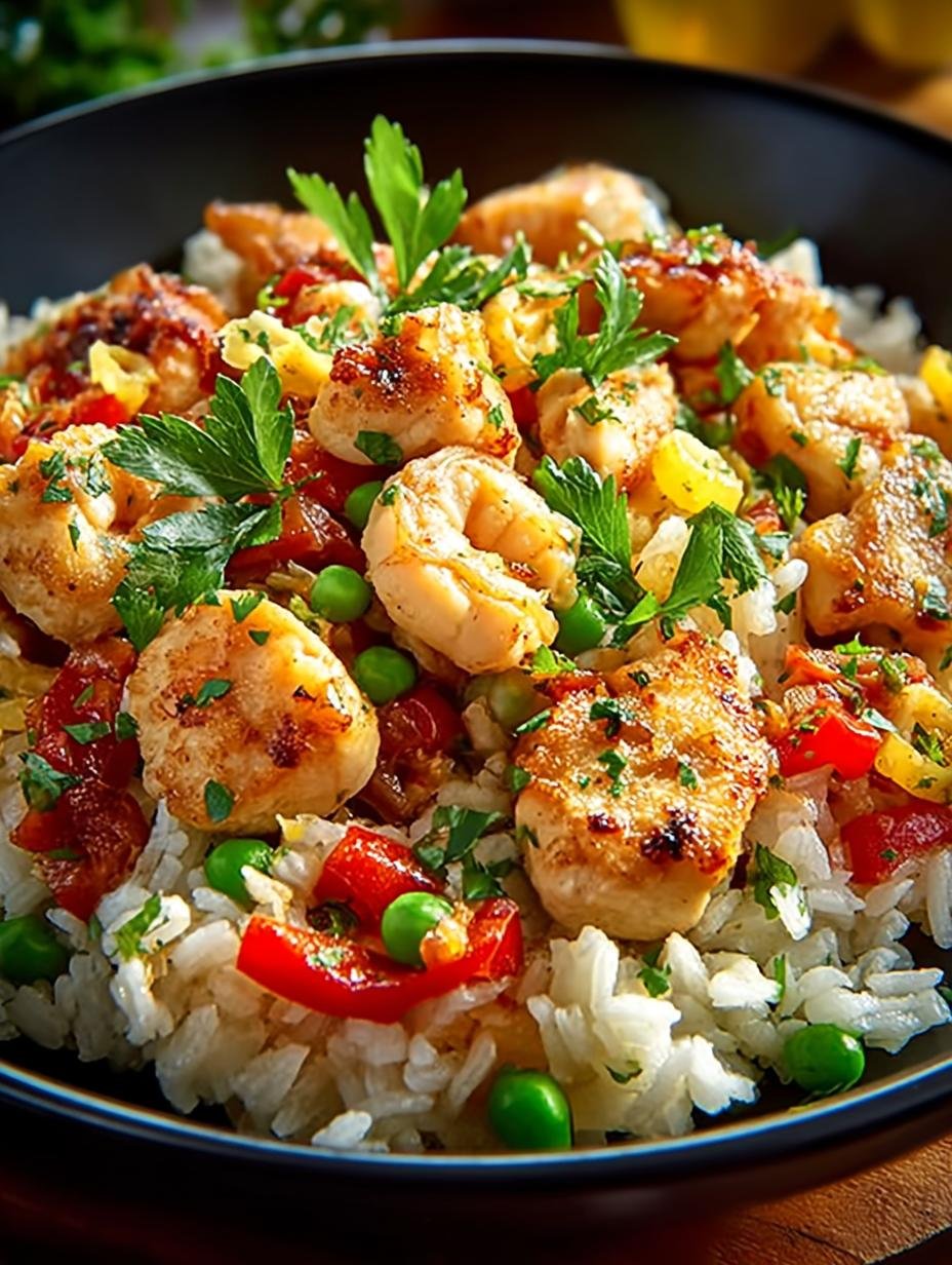 Schnelle Hahnchen Reispfanne Ein