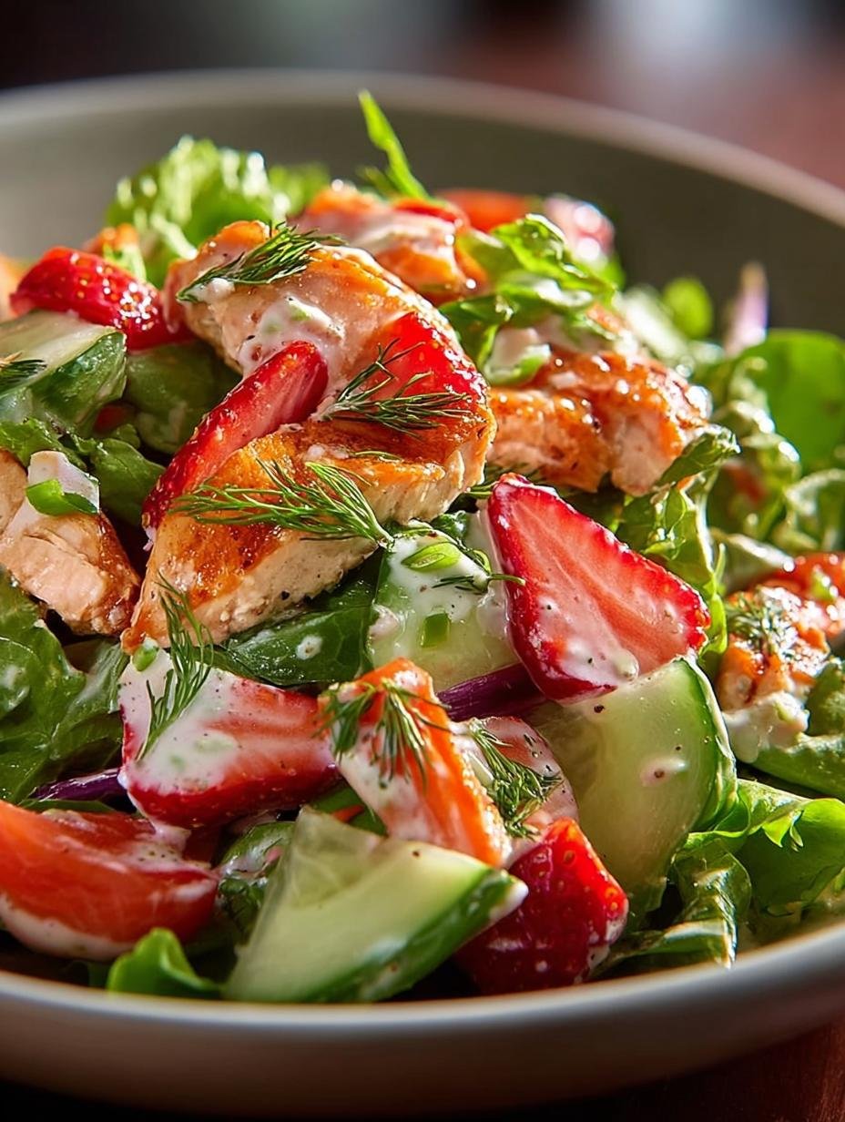 Close-up van een kom Schnelle Fitness Salade met feta en kikkererwten, klaar om te eten