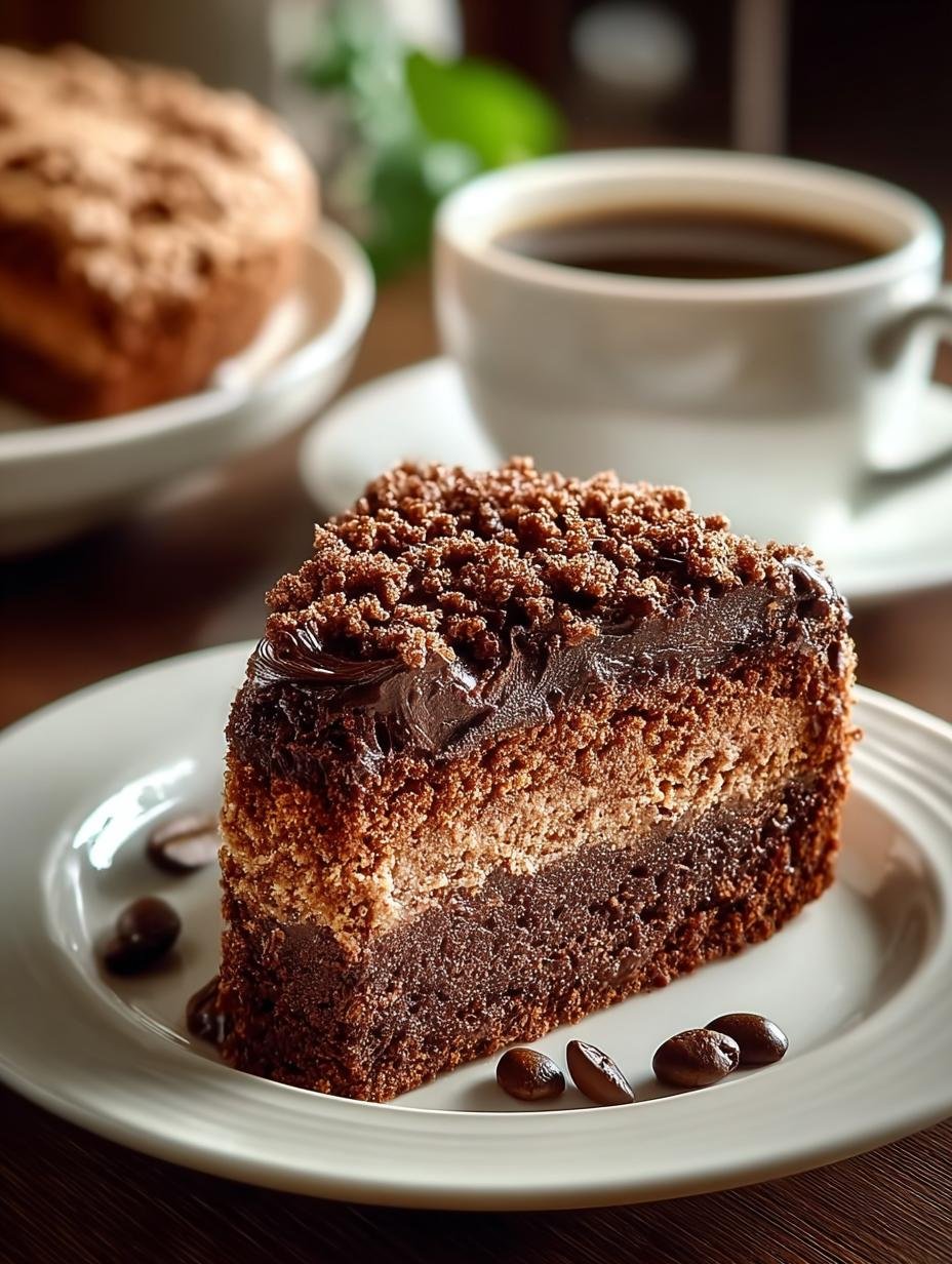 Schokoladen Espresso Kaffee Kuchen