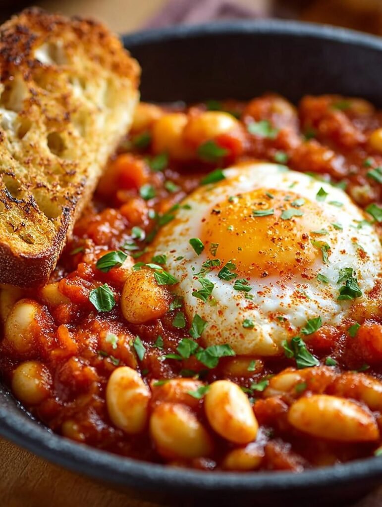 Spanische Bohnen Und Eier