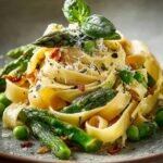 Tagliatelle Mit Grunem Spargel