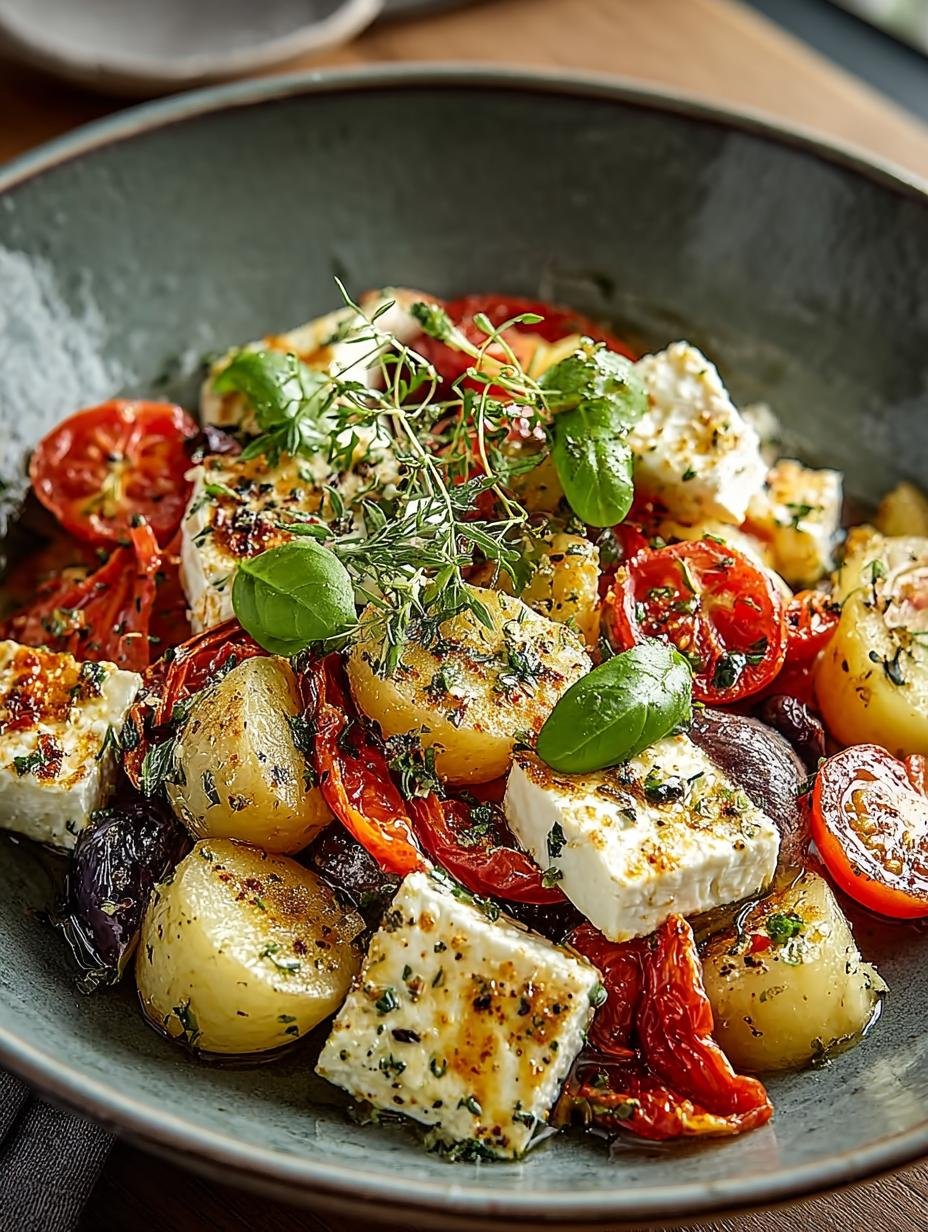 Onweerstaanbare Vegetarische Feta Kartoffeln: 370 Kcal - Vegetarische Feta Kartoffeln Mit - main visual representation