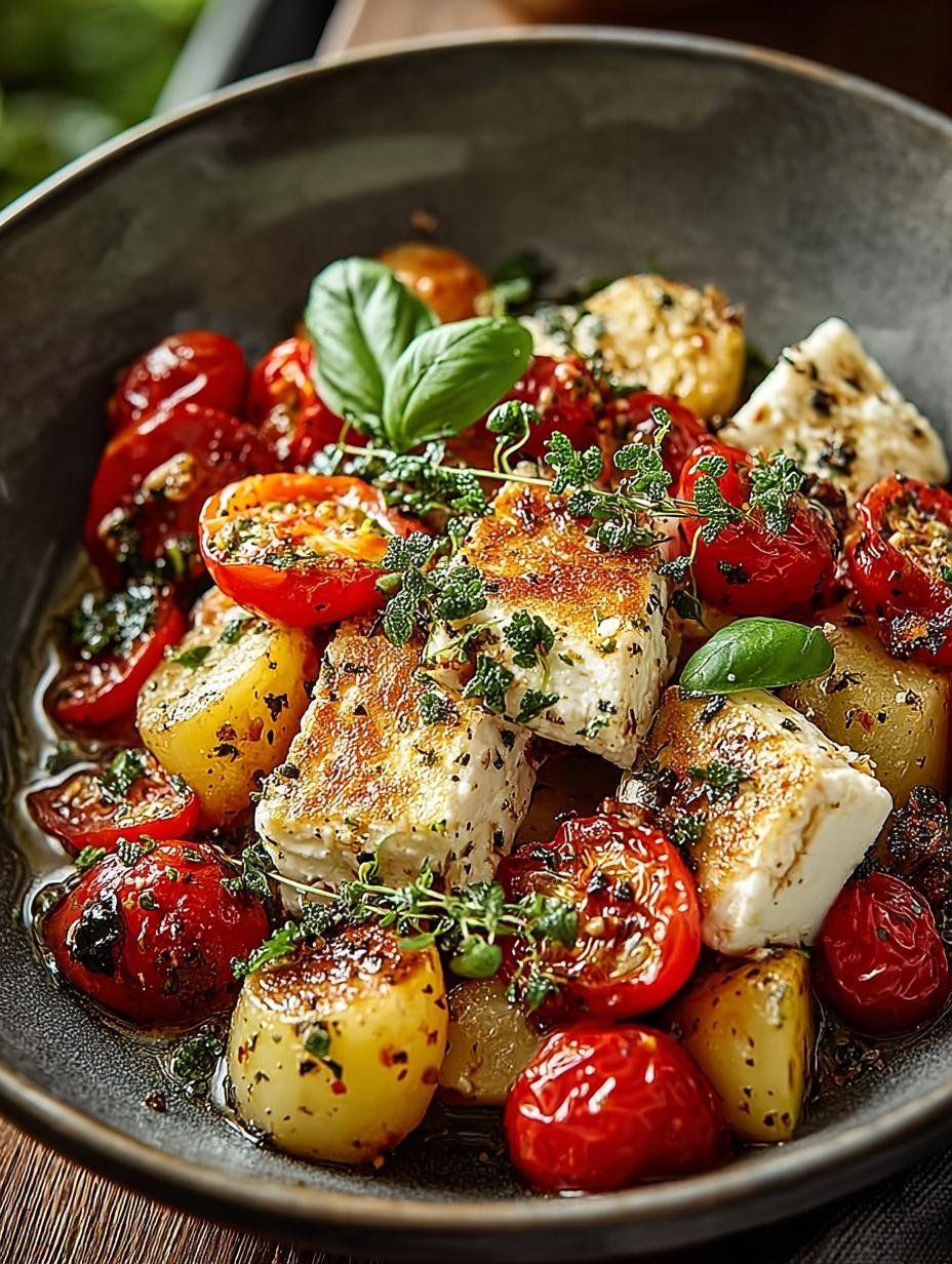 Vegetarische Feta Kartoffeln Mit