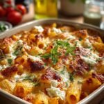 Wurzige Vodka Nudelauflauf Mit