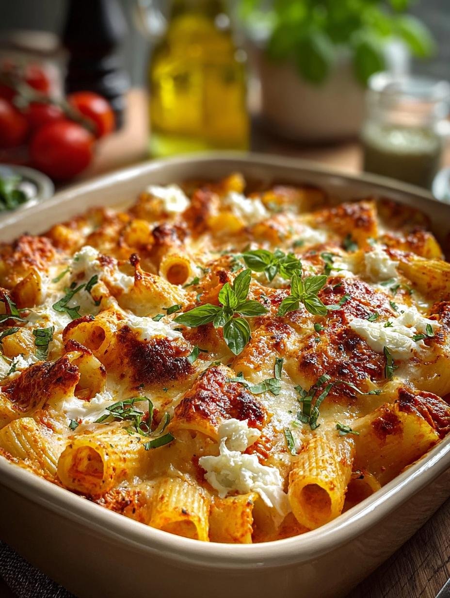 Wurzige Vodka Nudelauflauf Mit